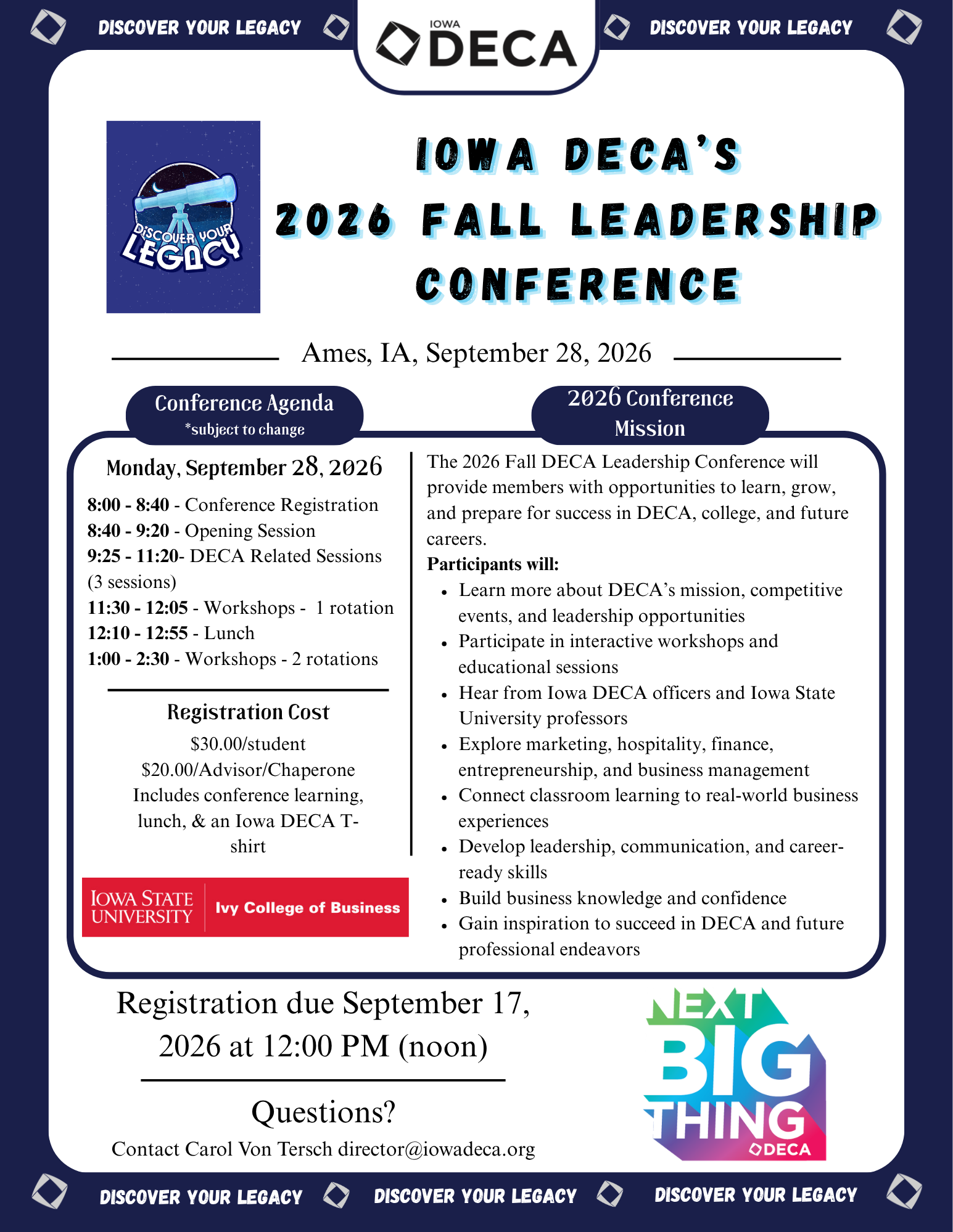 Conference agenda