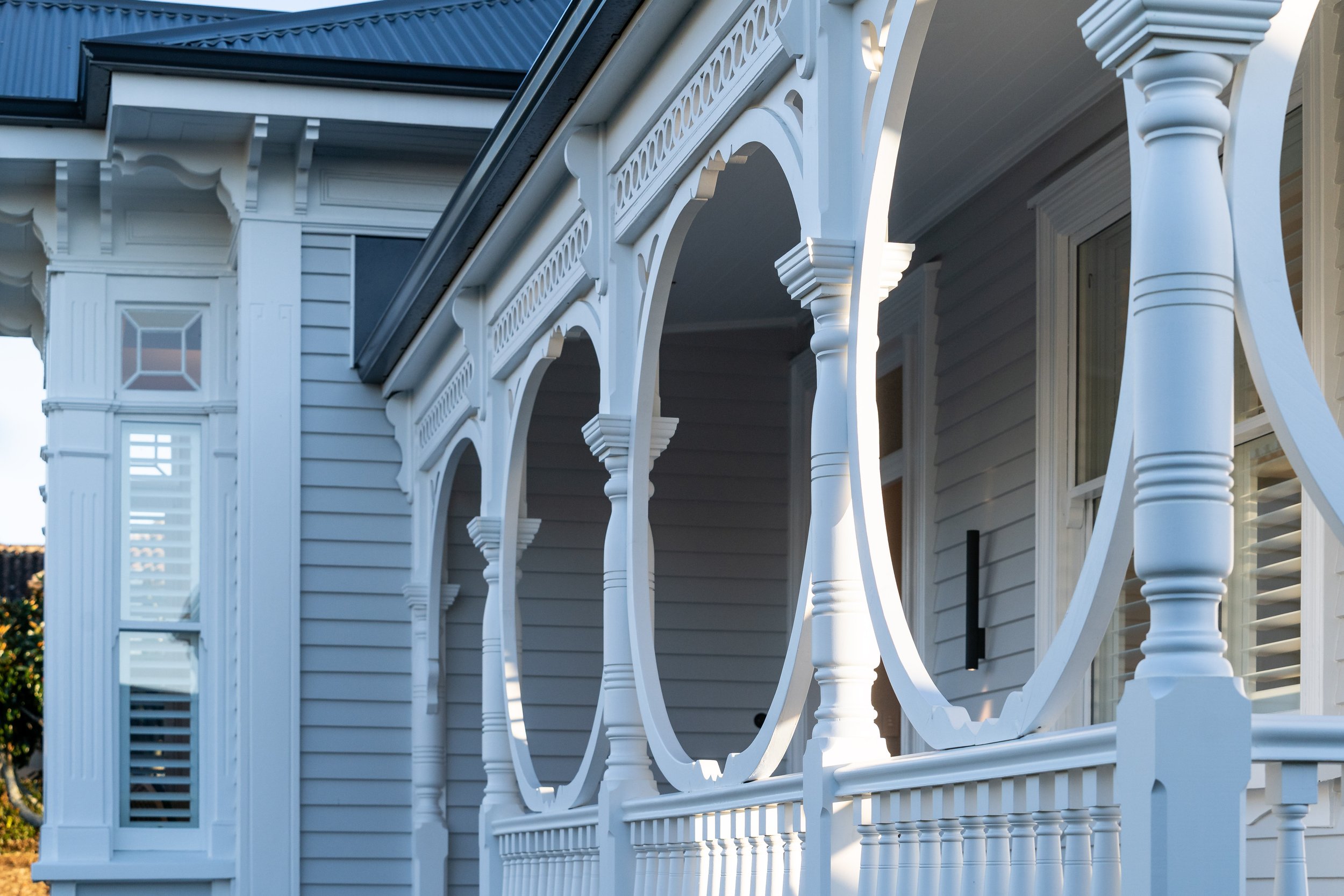 Restored villa detailing