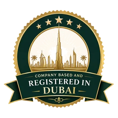 Company based and registered in Dubai