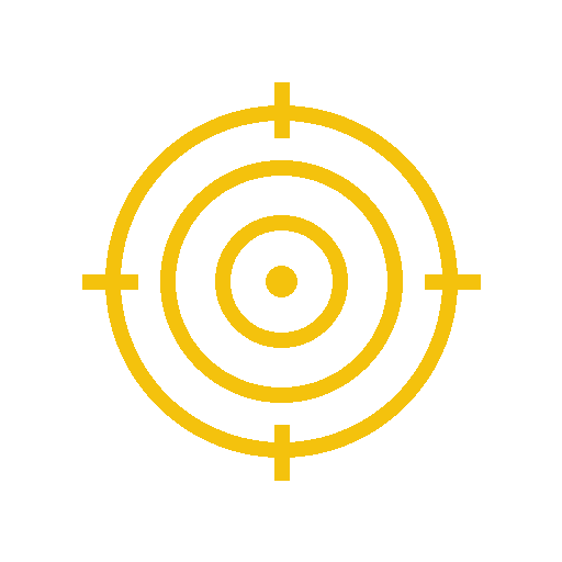 Feet cored target icon