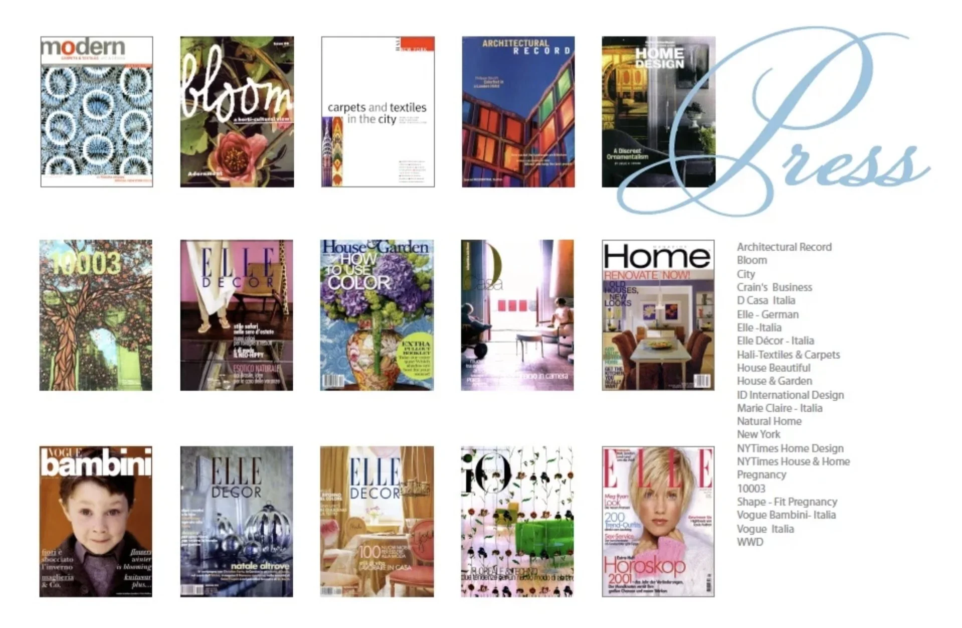 Selected press coverage for Melisca Klisanin