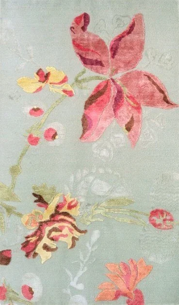 Floral carpet commission designed by Melisca Klisanin