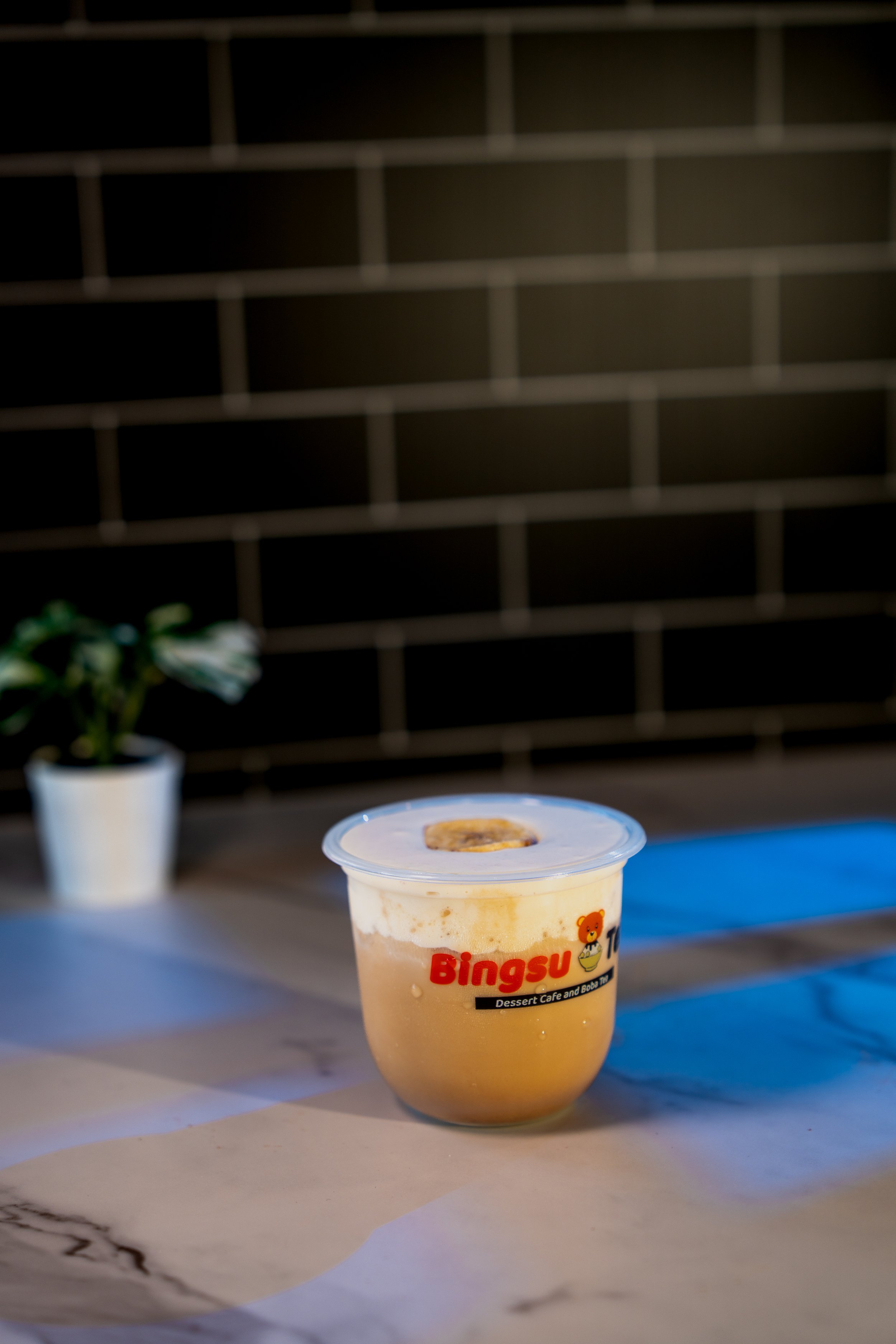 Banana Cream Coffee at Bingsu Tea