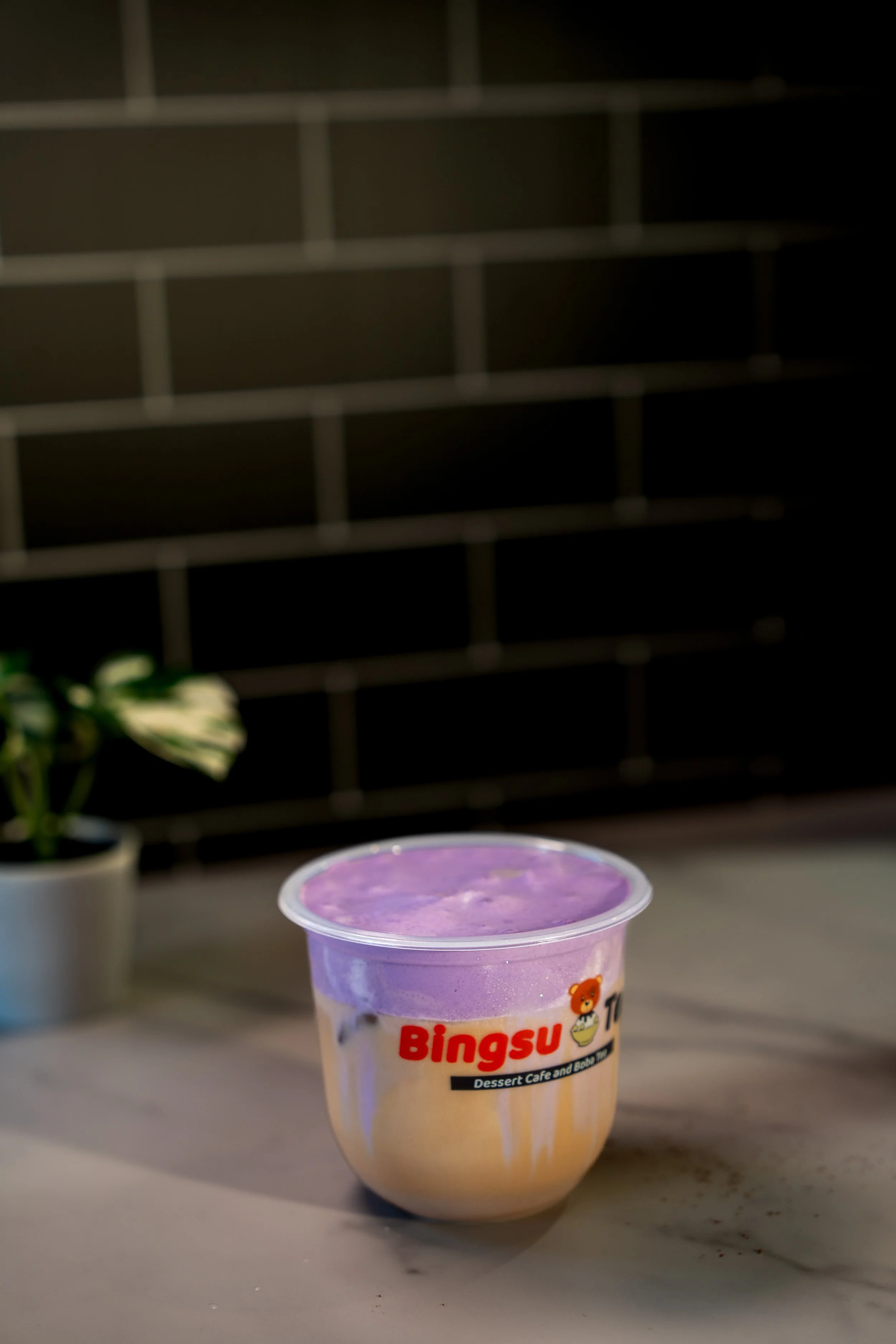 Ube Cream Coffee at Bingsu Tea