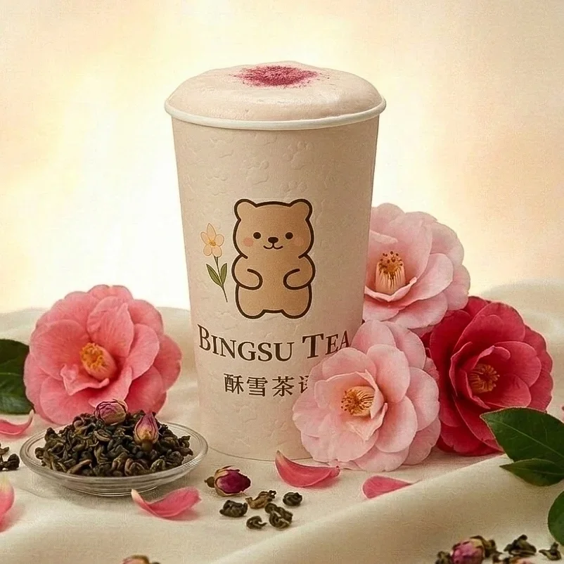 Camellia Oolong Milk Tea at Bingsu Tea