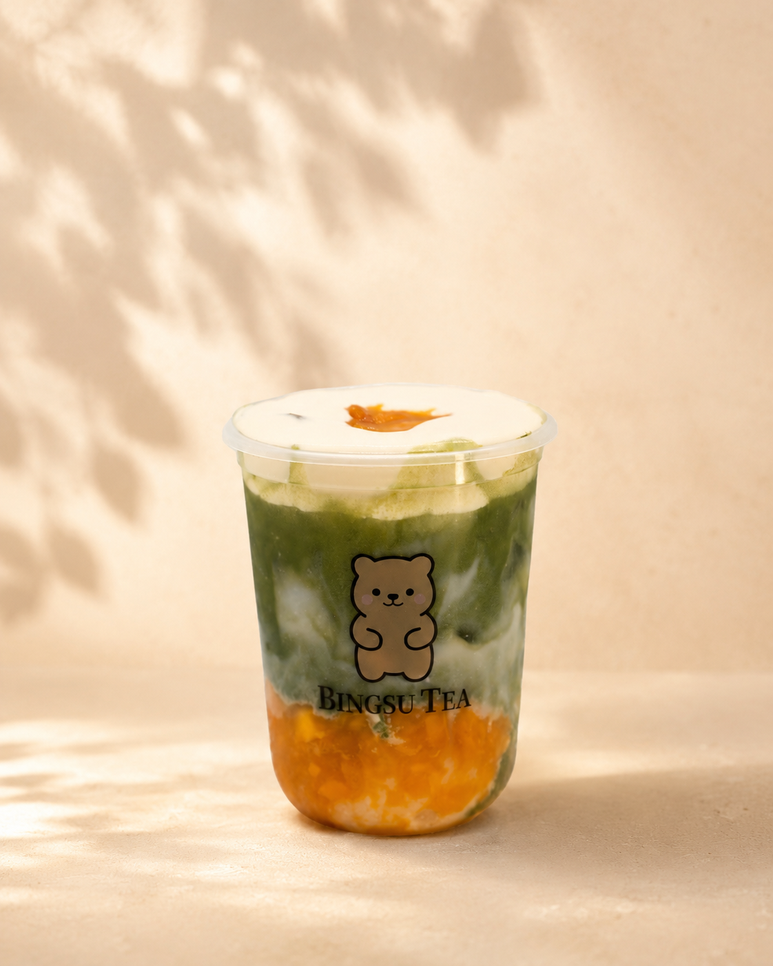 Mango Sticky Rice Matcha at Bingsu Tea Sacramento