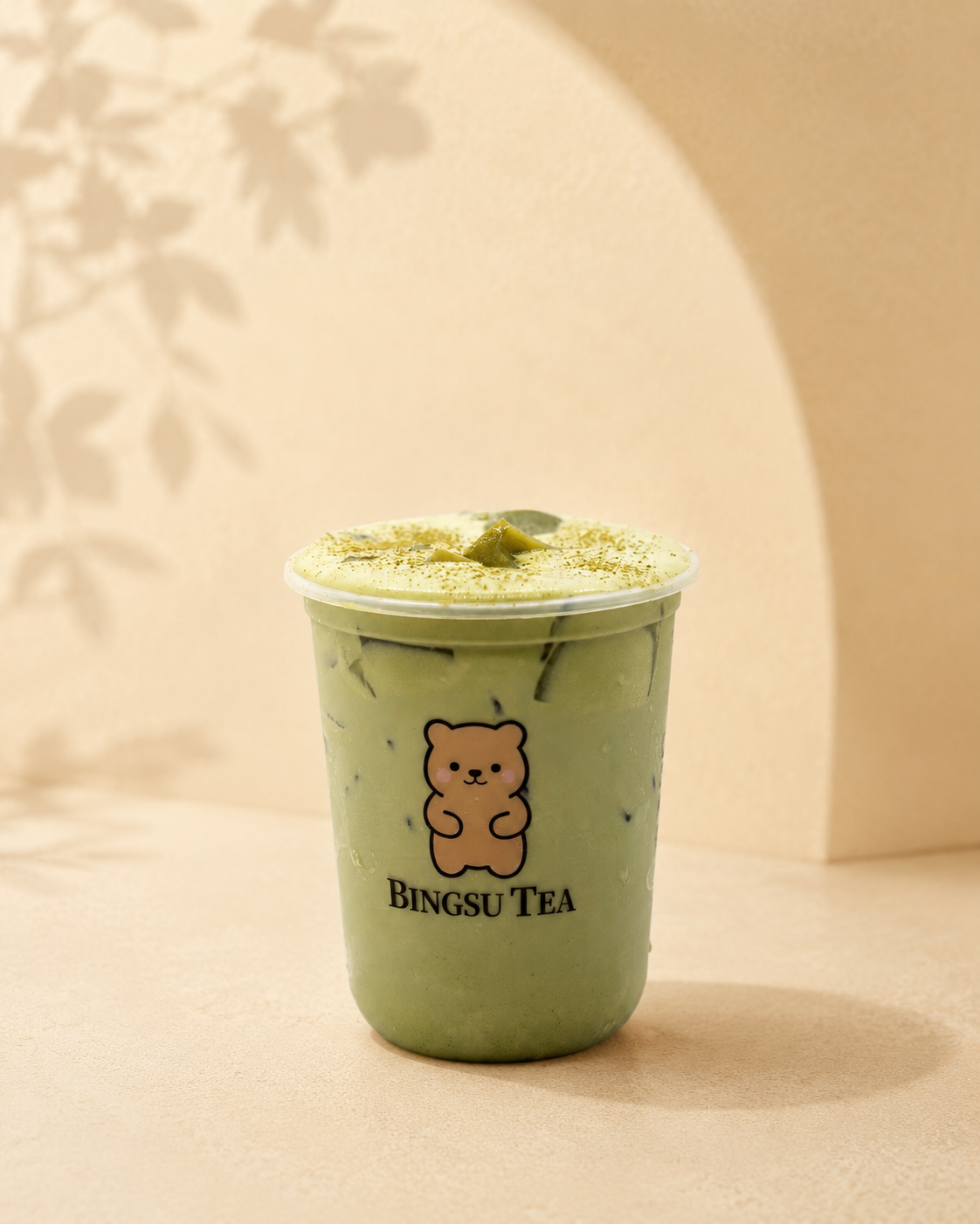 The Double Matcha at Bingsu Tea North Natomas Sacramento