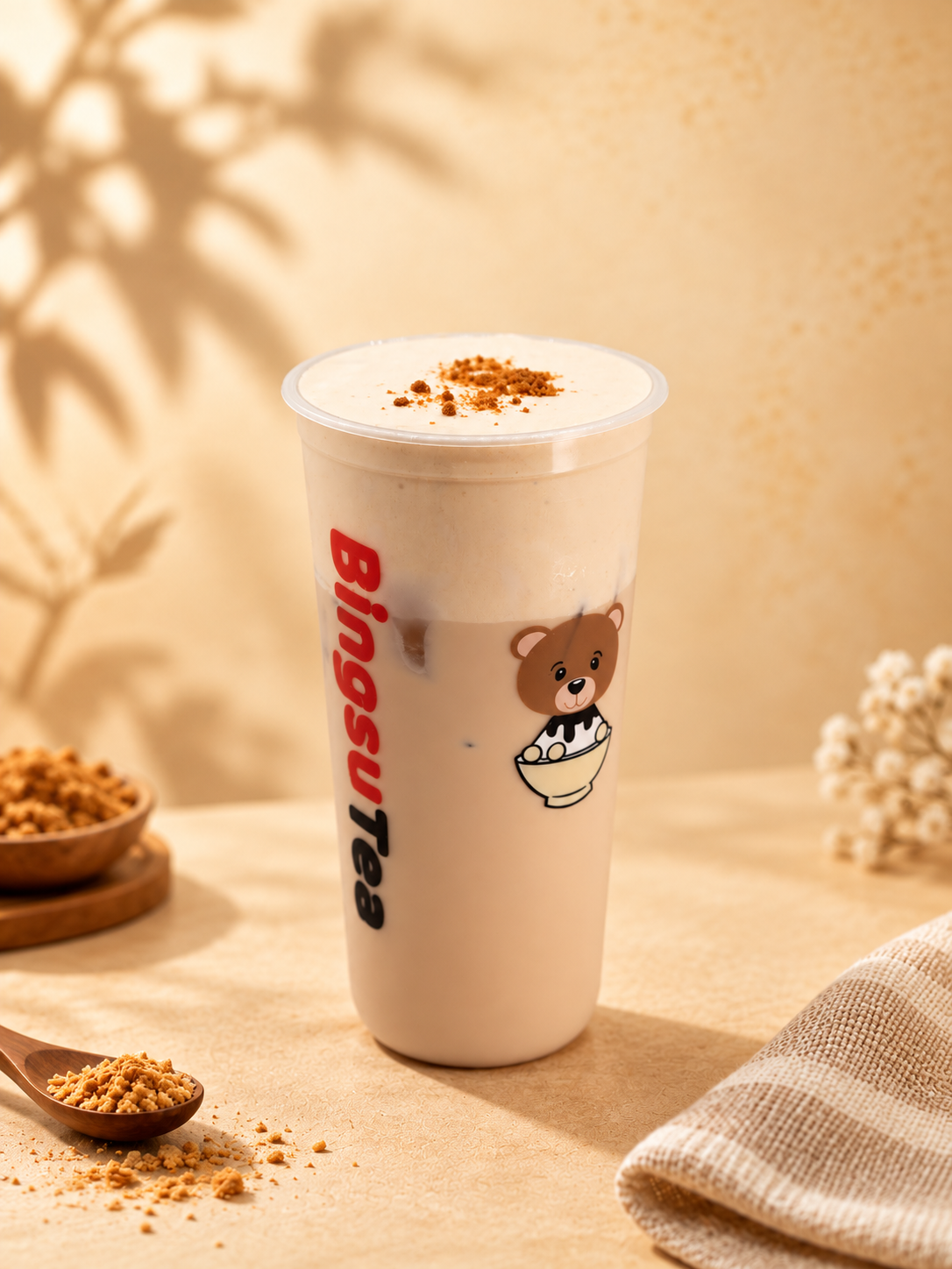Caramel Pumpkin Spice Milk Tea at Bingsu Tea Sacramento