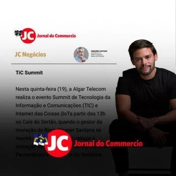 Recorte do Jornal do Commercio sobre o TIC Summit