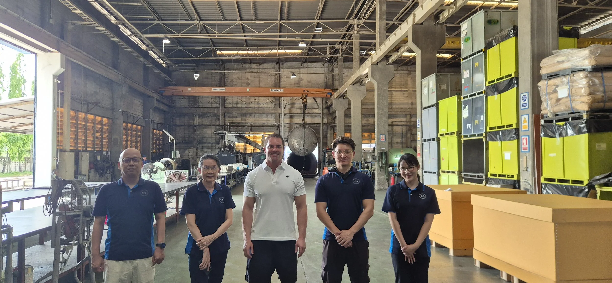 Duratan on-site with a qualified manufacturing partner