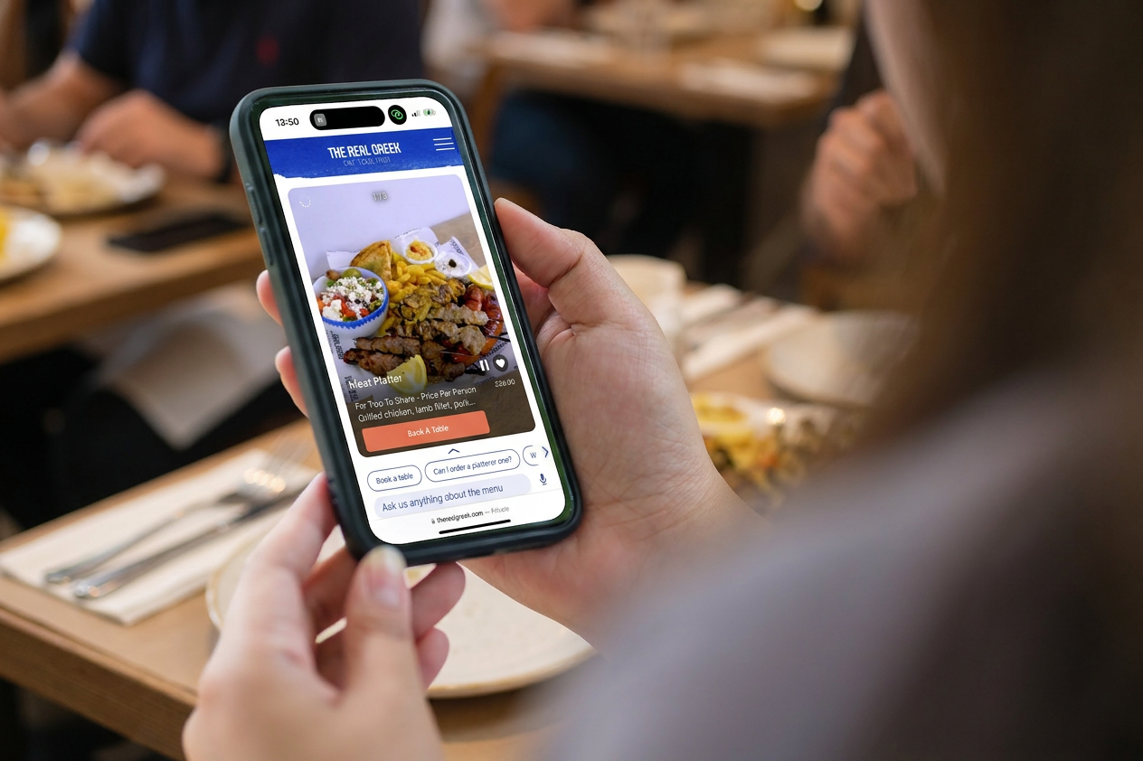 Mobile V-Menu experience