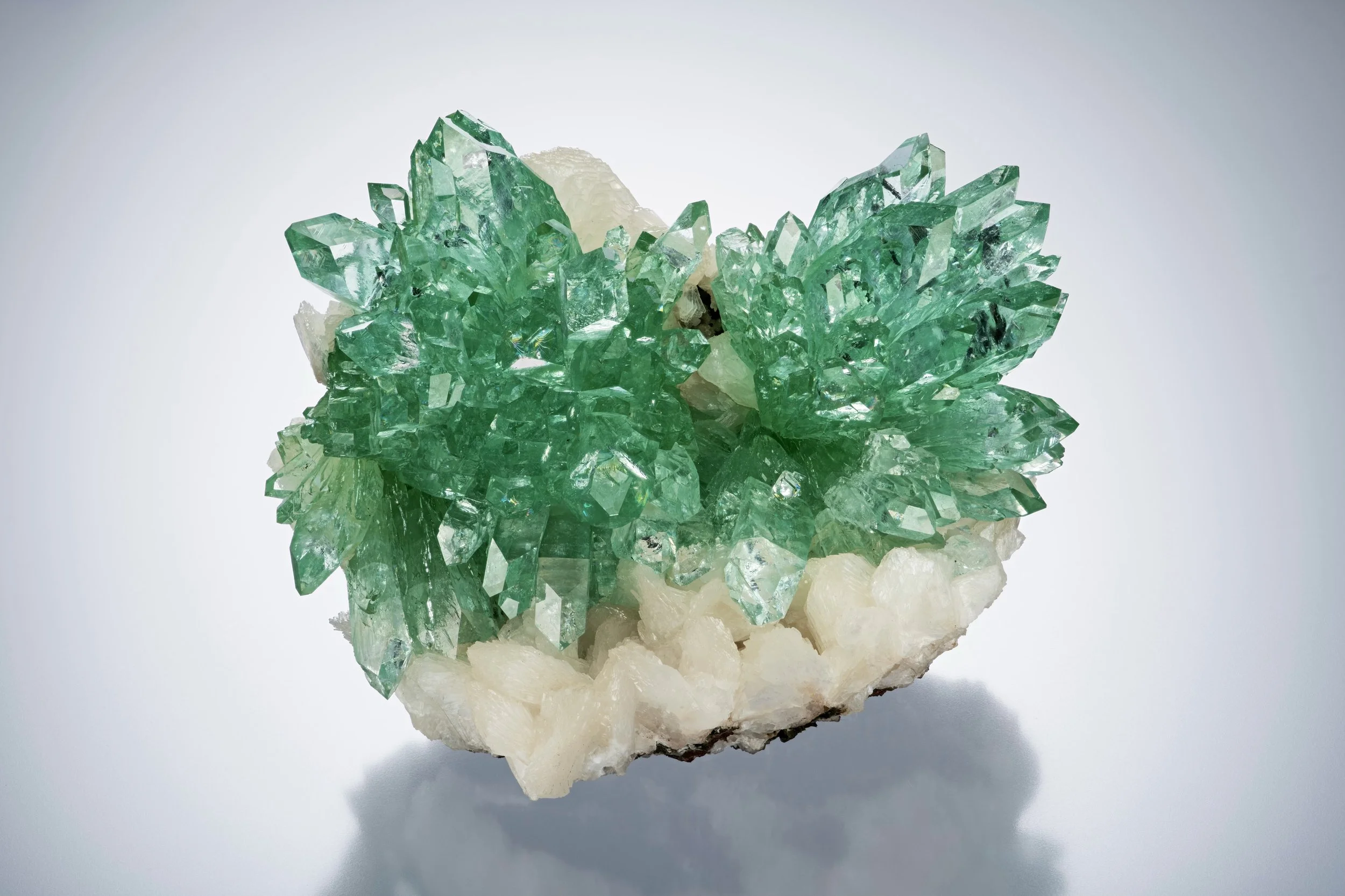 Apophyllite on Stilbite