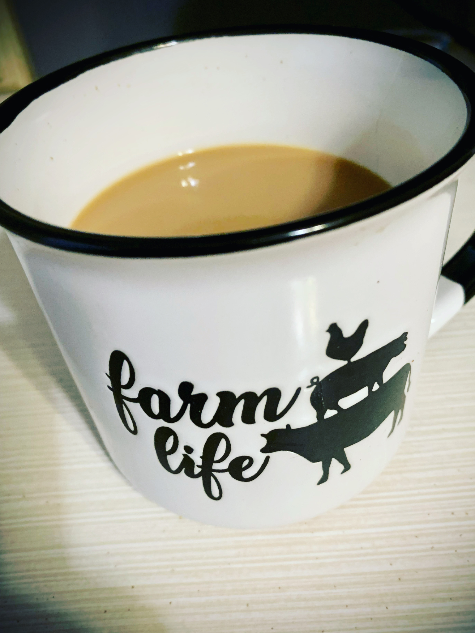 Coffee, rescue animal at the farm.