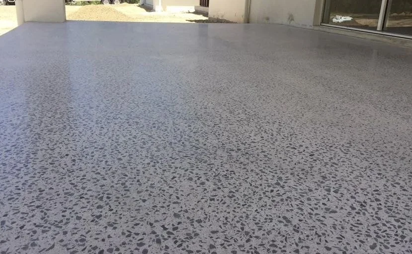 Honed concrete aggregate finish