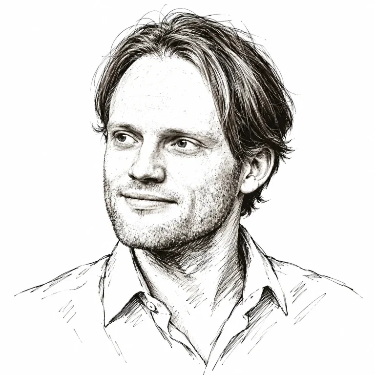 Pen-and-ink-style portrait of Jan Leike
