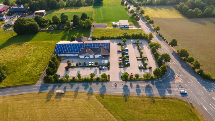 Architekturaufnahme eines modernen Wohnhauses