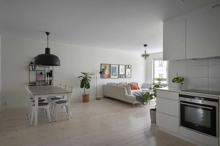 Renovierter Wohnraum mit modernem Innenausbau