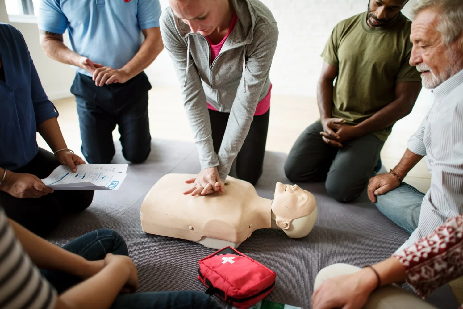 Group CPR Training Classroom Setup