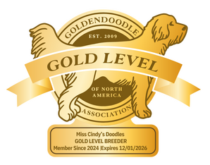 Miss Cindy's Doodles GANA Gold Level Breeder award