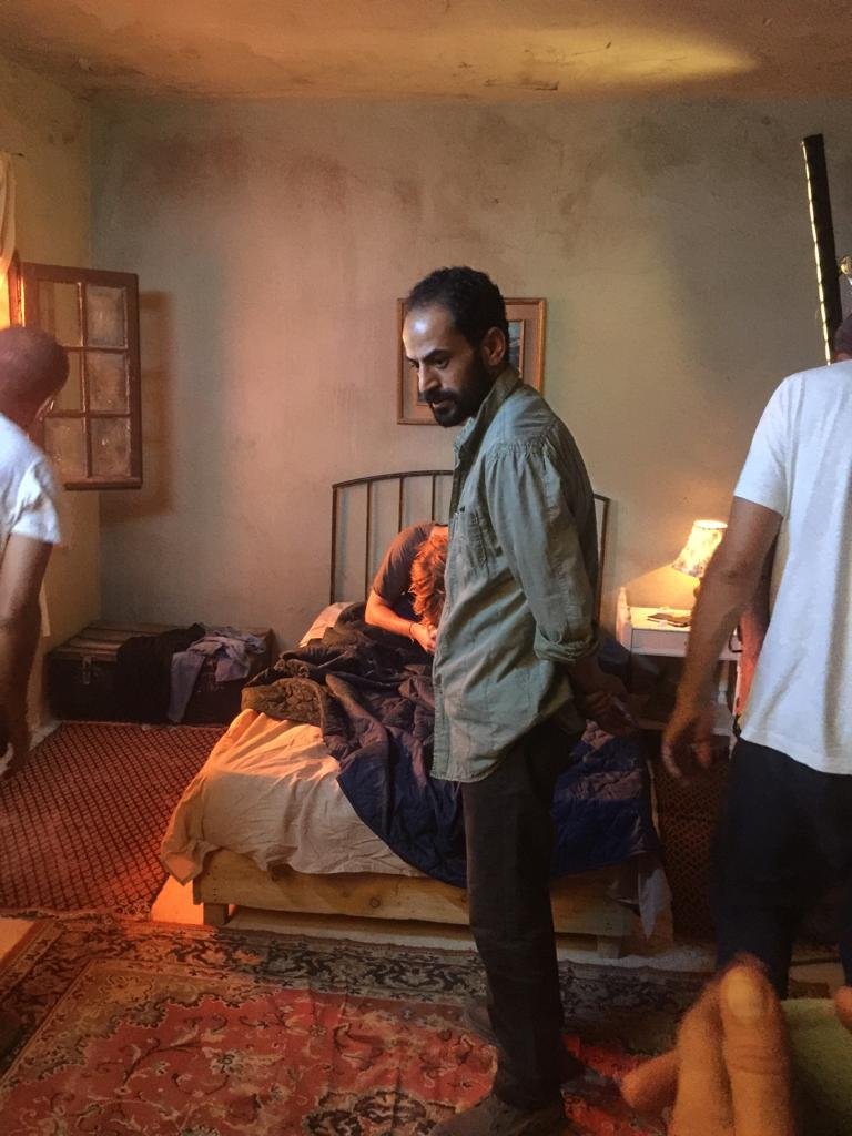 Eyad Hourani on the bedroom set of How Kids Roll