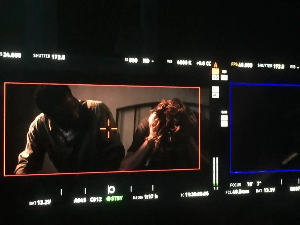 Camera monitor on the set of How Kids Roll
