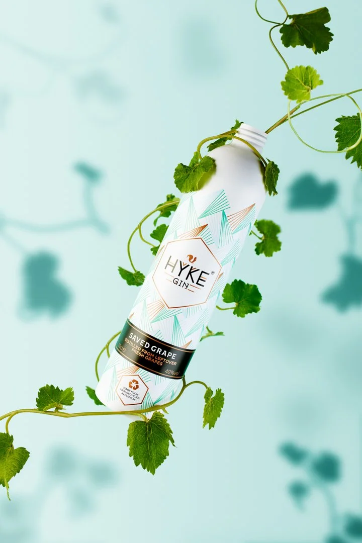 Hyke gin — product marketing photography