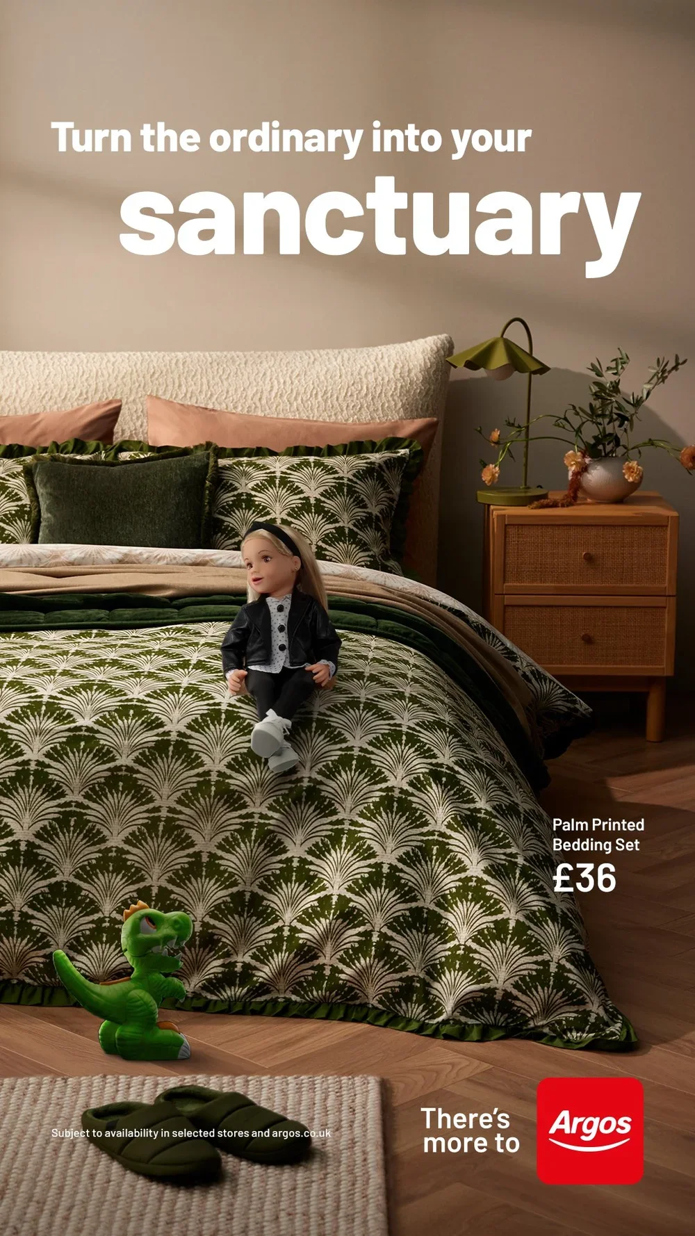 Argos Adshel Live digital 6-sheet Out of Home artwork — bedding