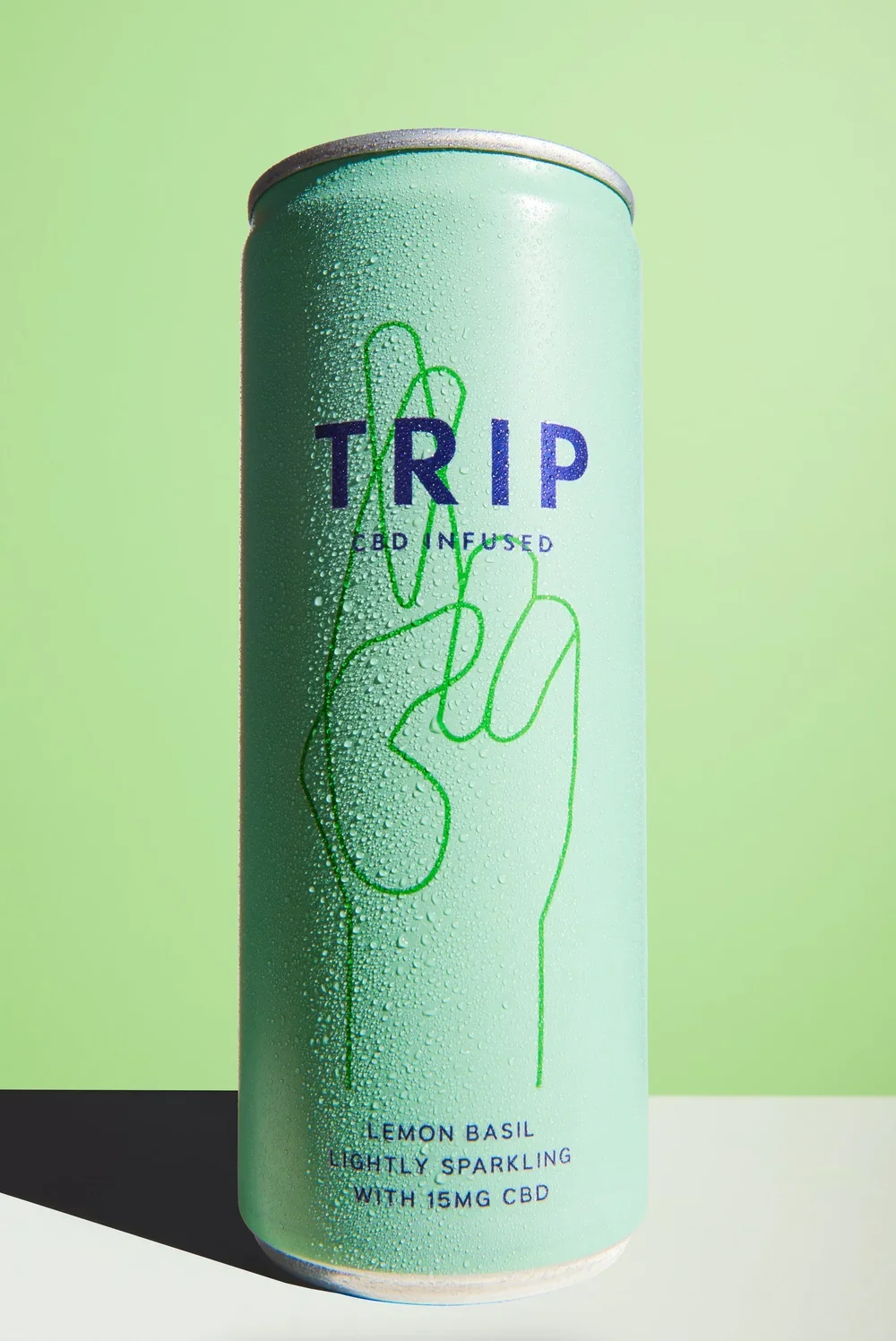 TRIP functional drink — green flavour, commercial photography by Wayne Lennon