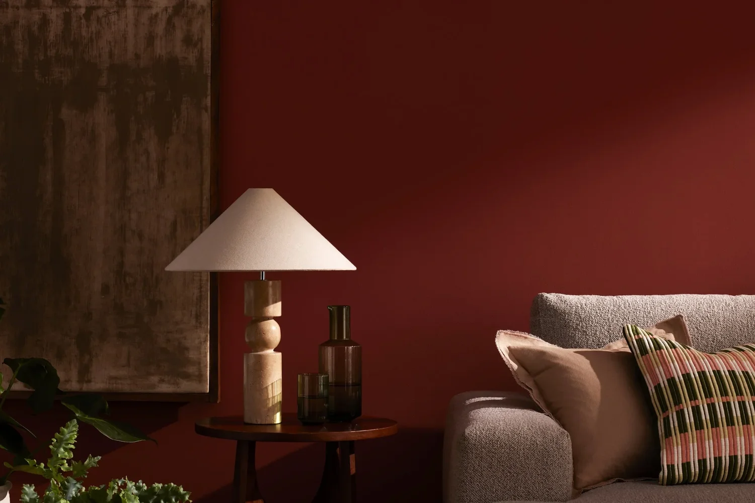 Argos home range styled on a custom-built interior set — finishing touches