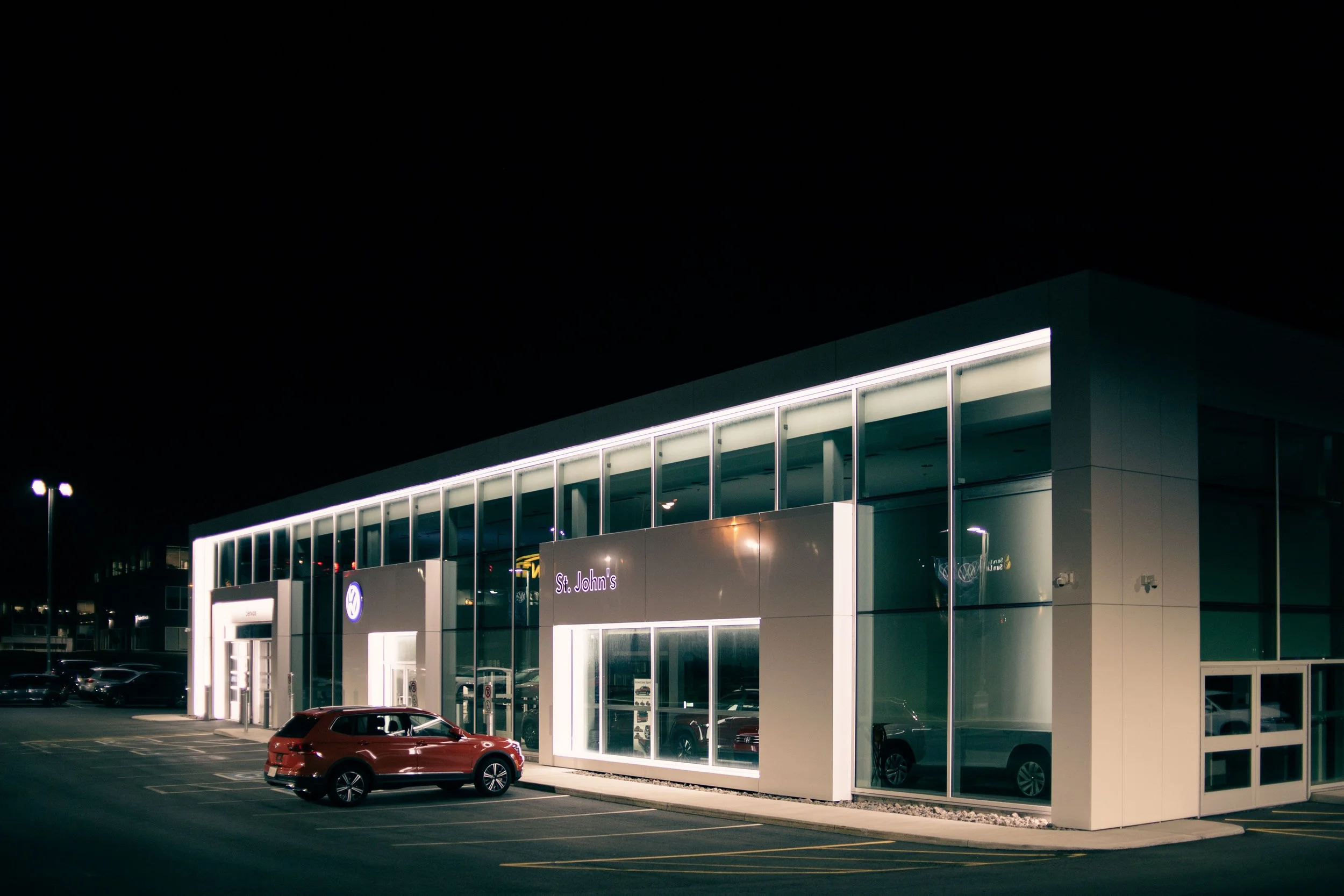 Auto dealership covered face detection