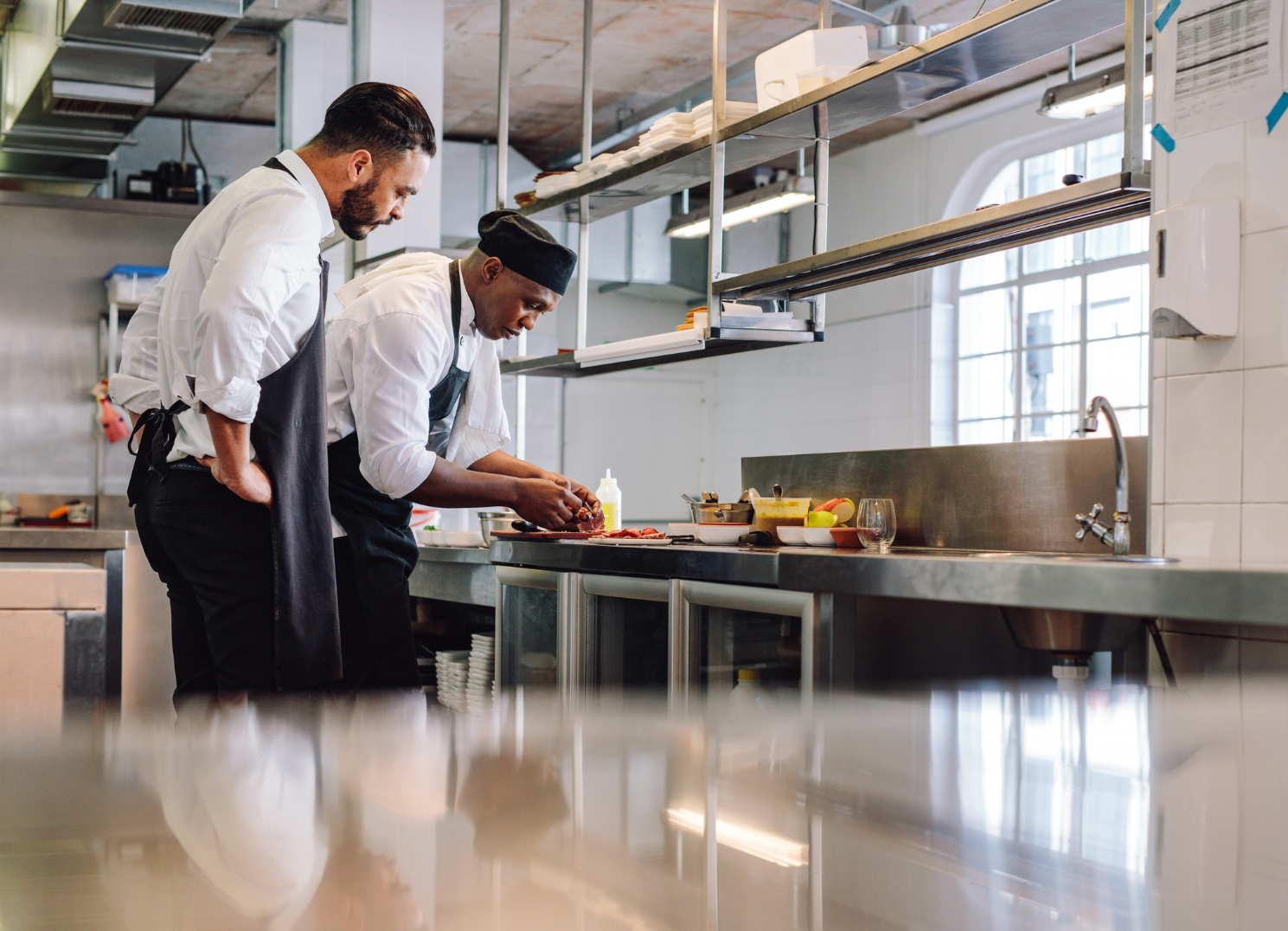 Commercial kitchen no mask detection