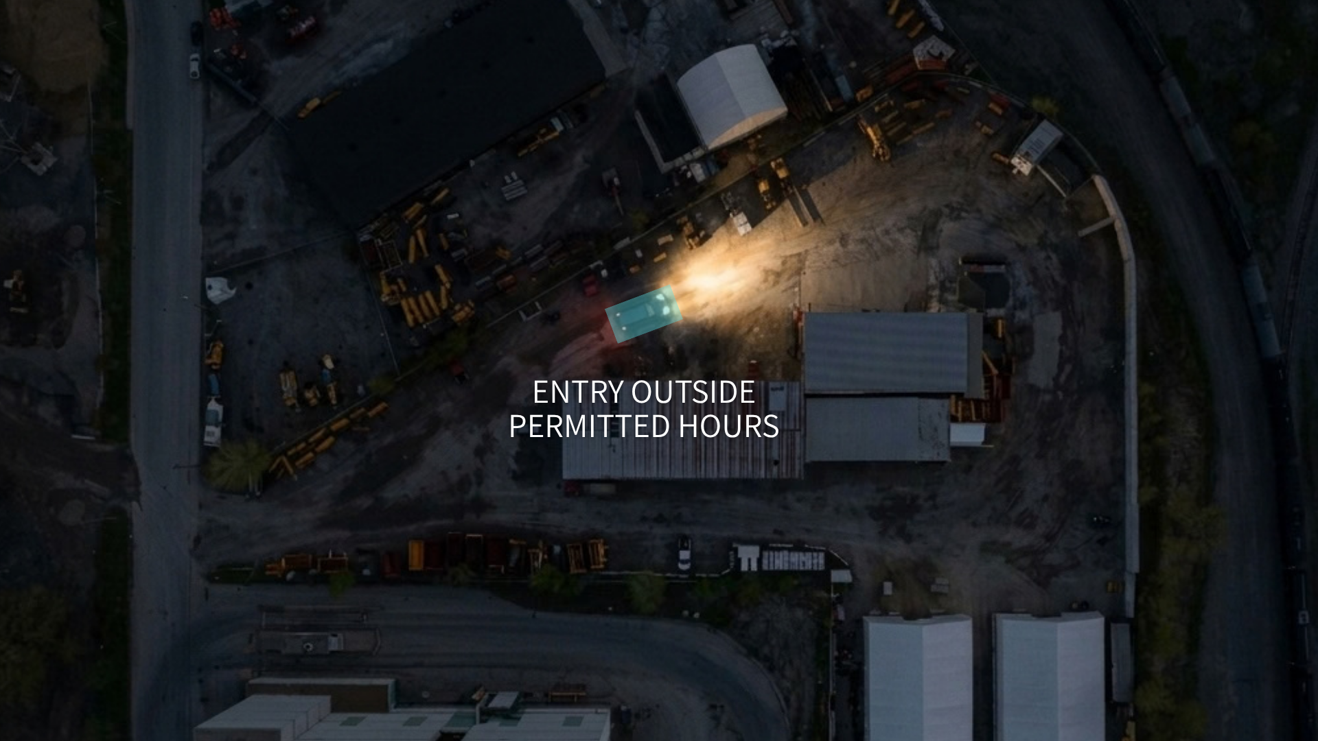 Construction site enter exit detection