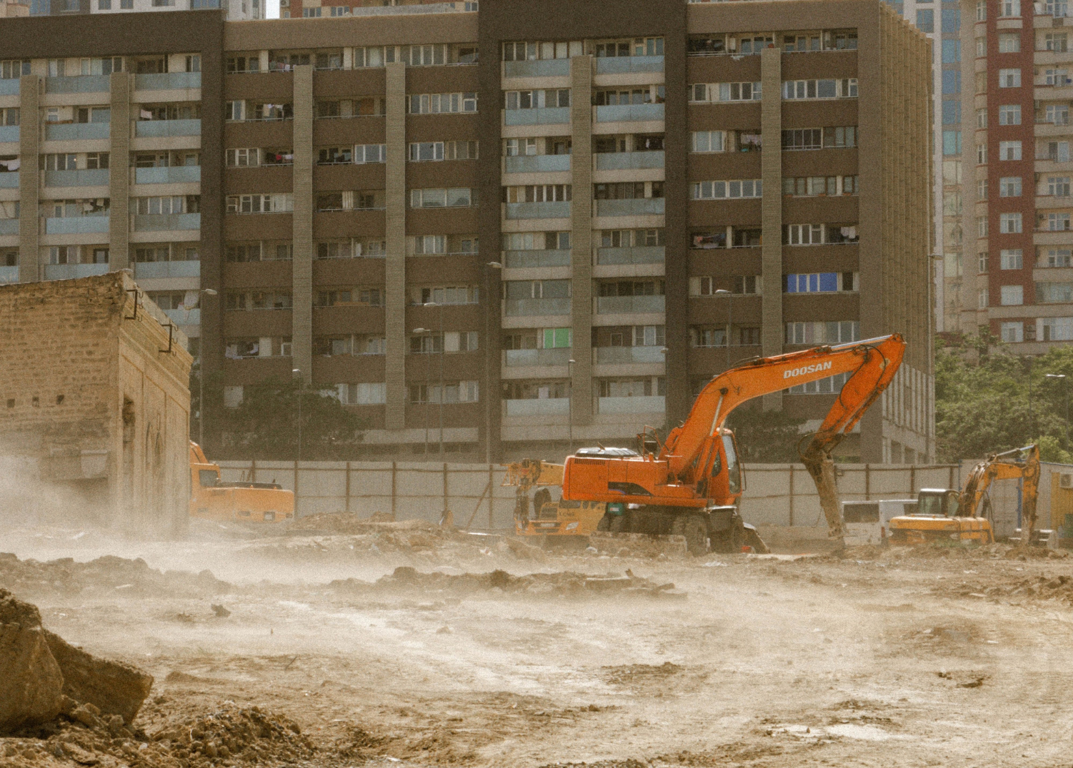 Construction site phone walking detection