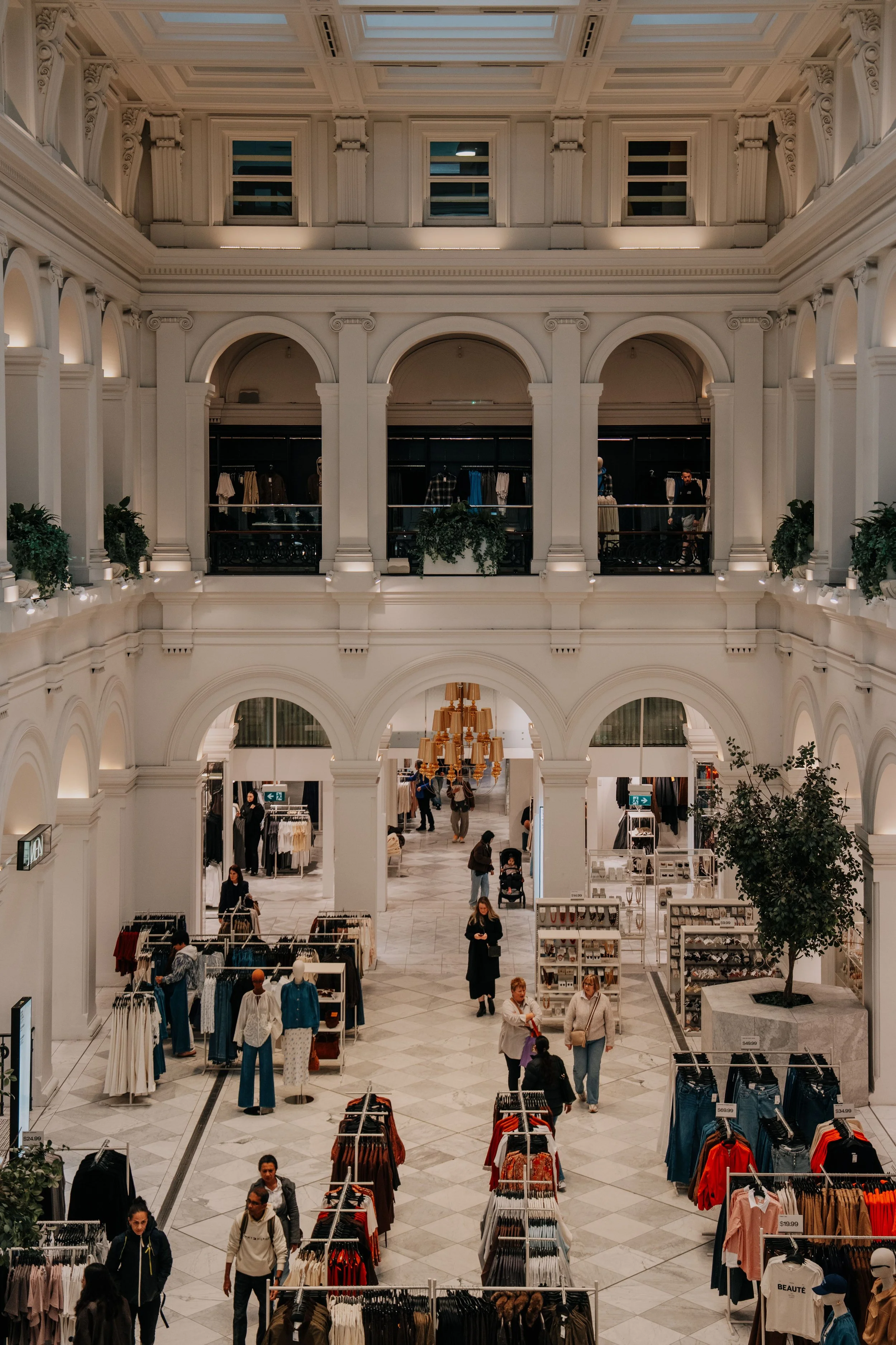 Mall multi-tenant staff exclusion counting