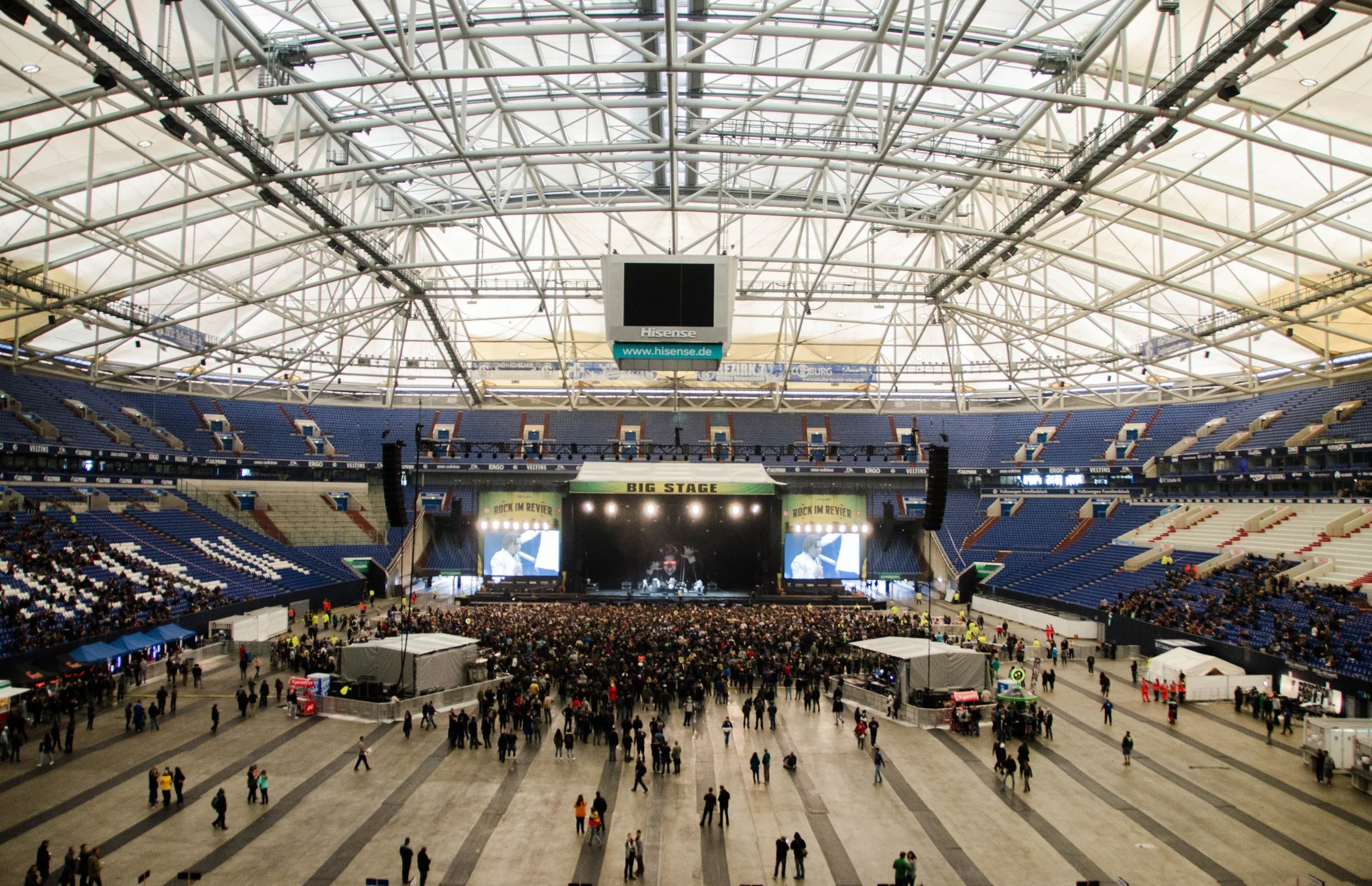 Concert venue general admission floor