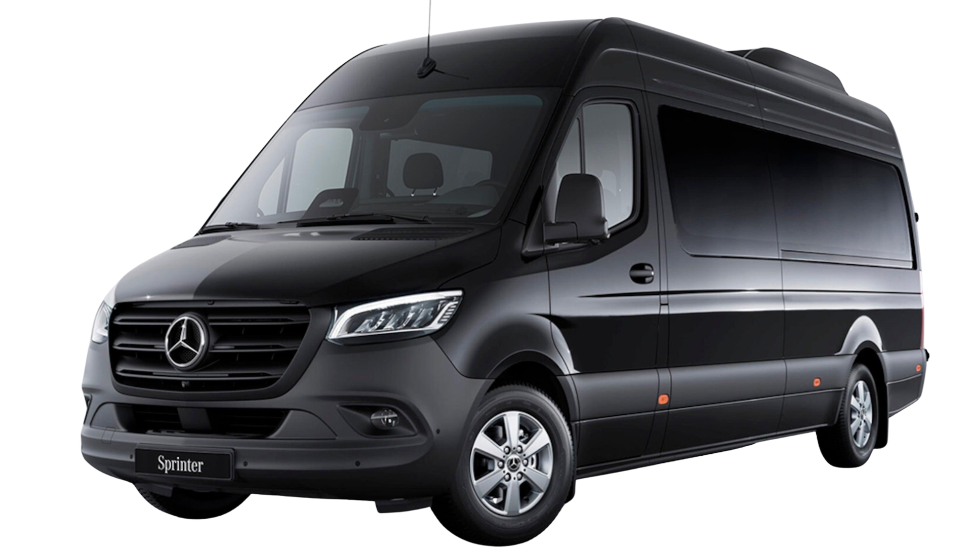 Black Mercedes-Benz Sprinter Van