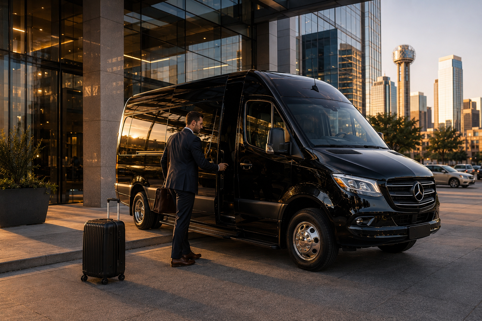 Executive van rental service in Dallas