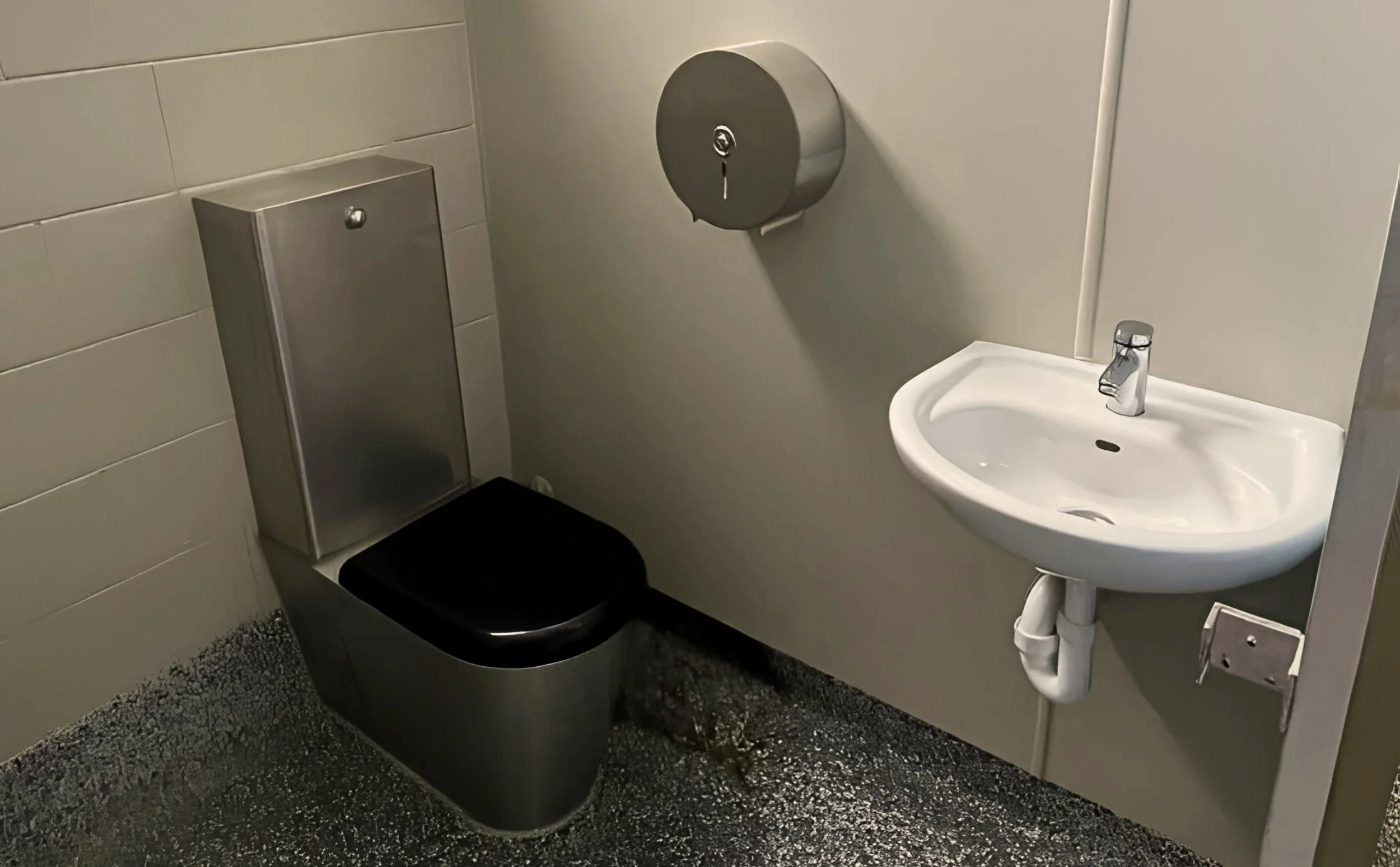 Fully reinstated bathroom after fire damage repair, Tauranga