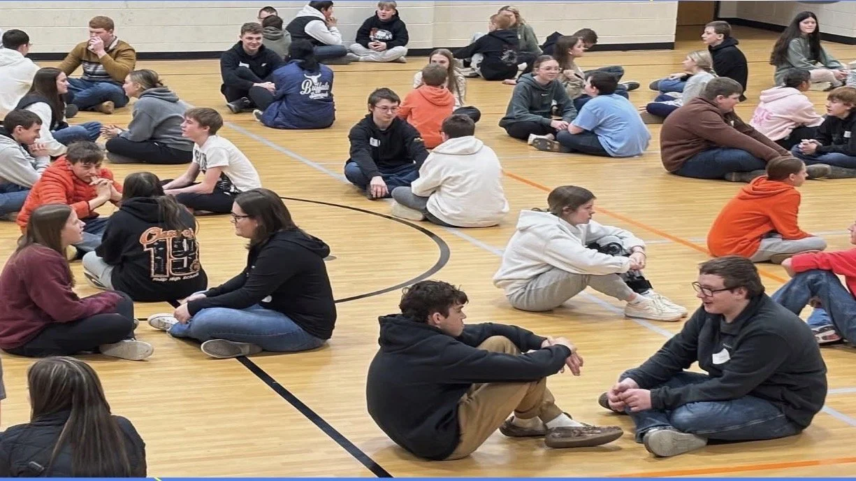 Students in Communication Circles at a Humanity Launch retreat