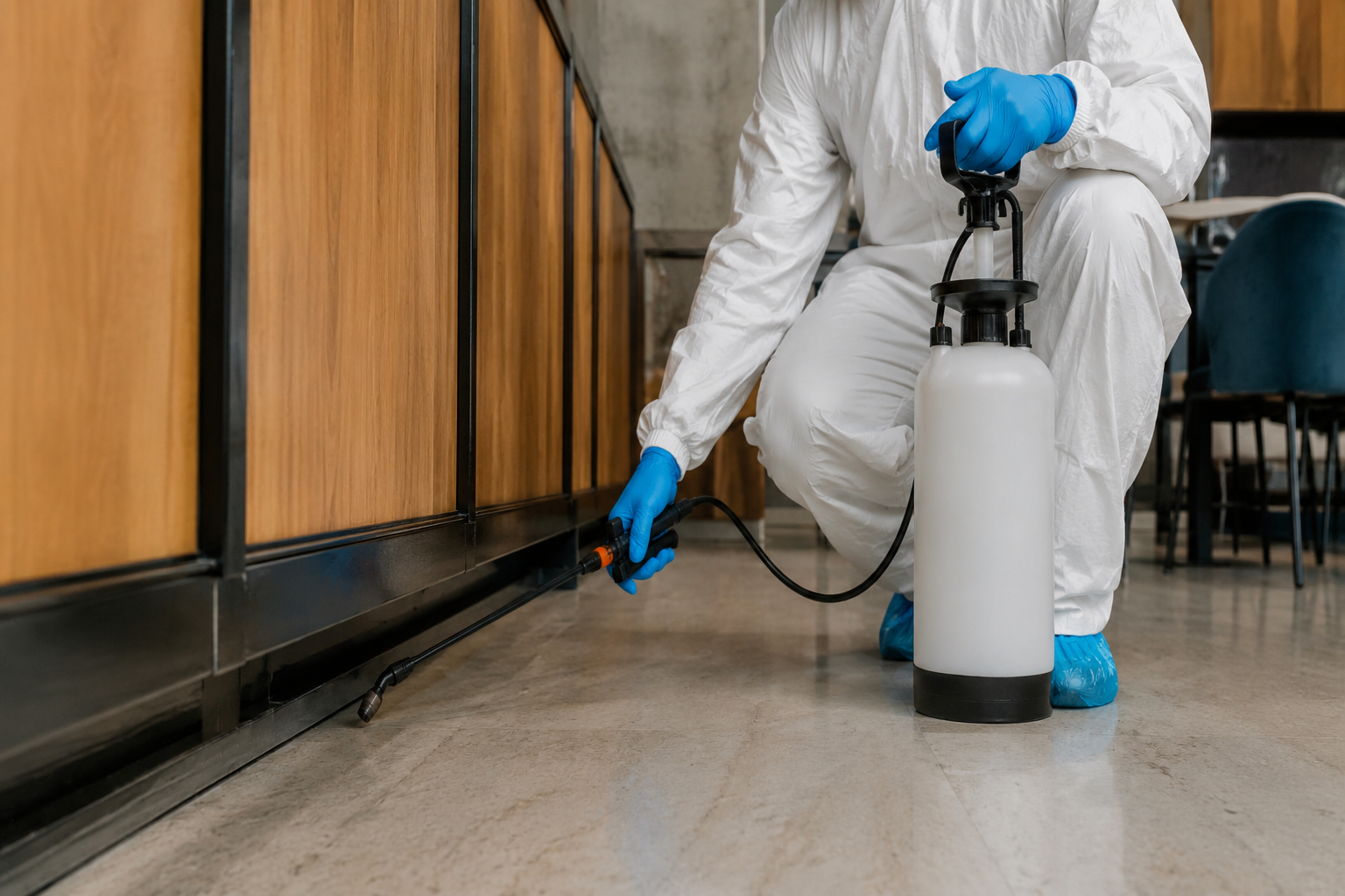 Russell Commercial Pest Control team checking corporate systems