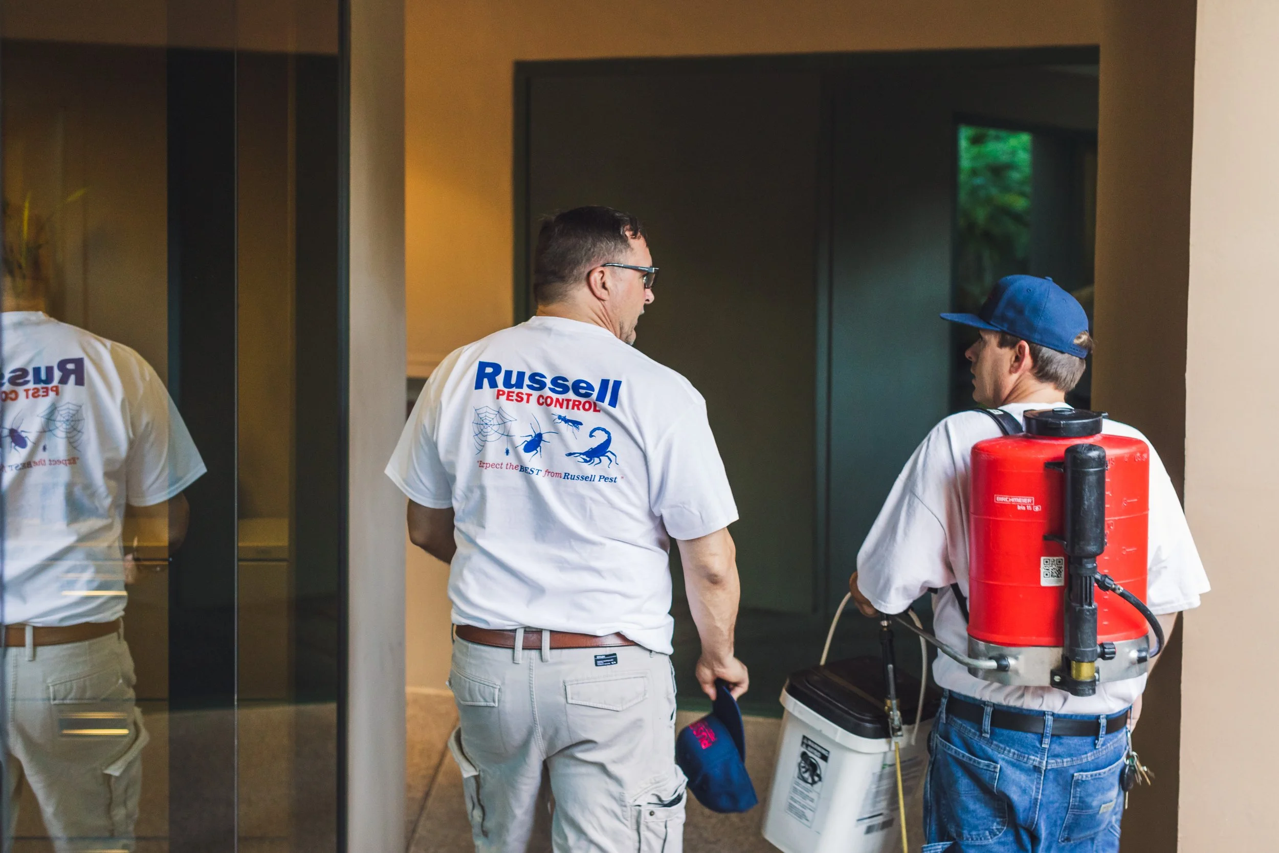 Russell Pest Control operation truck deployment run