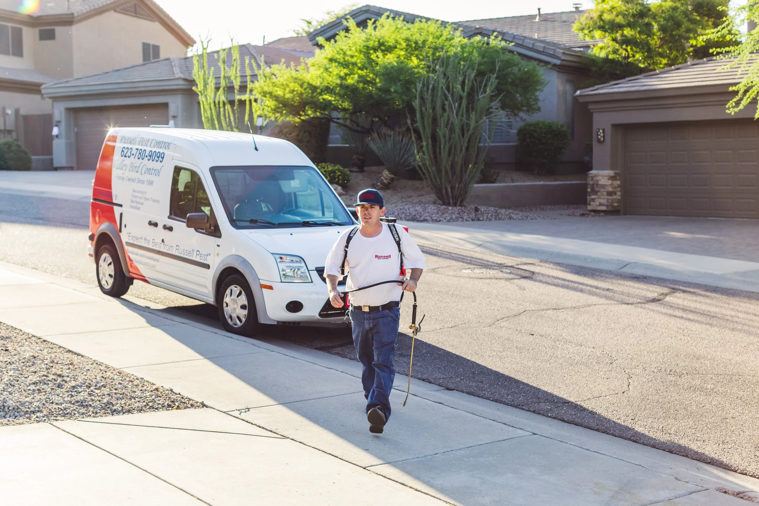 Russell Pest Control expert performing moisture check optimization