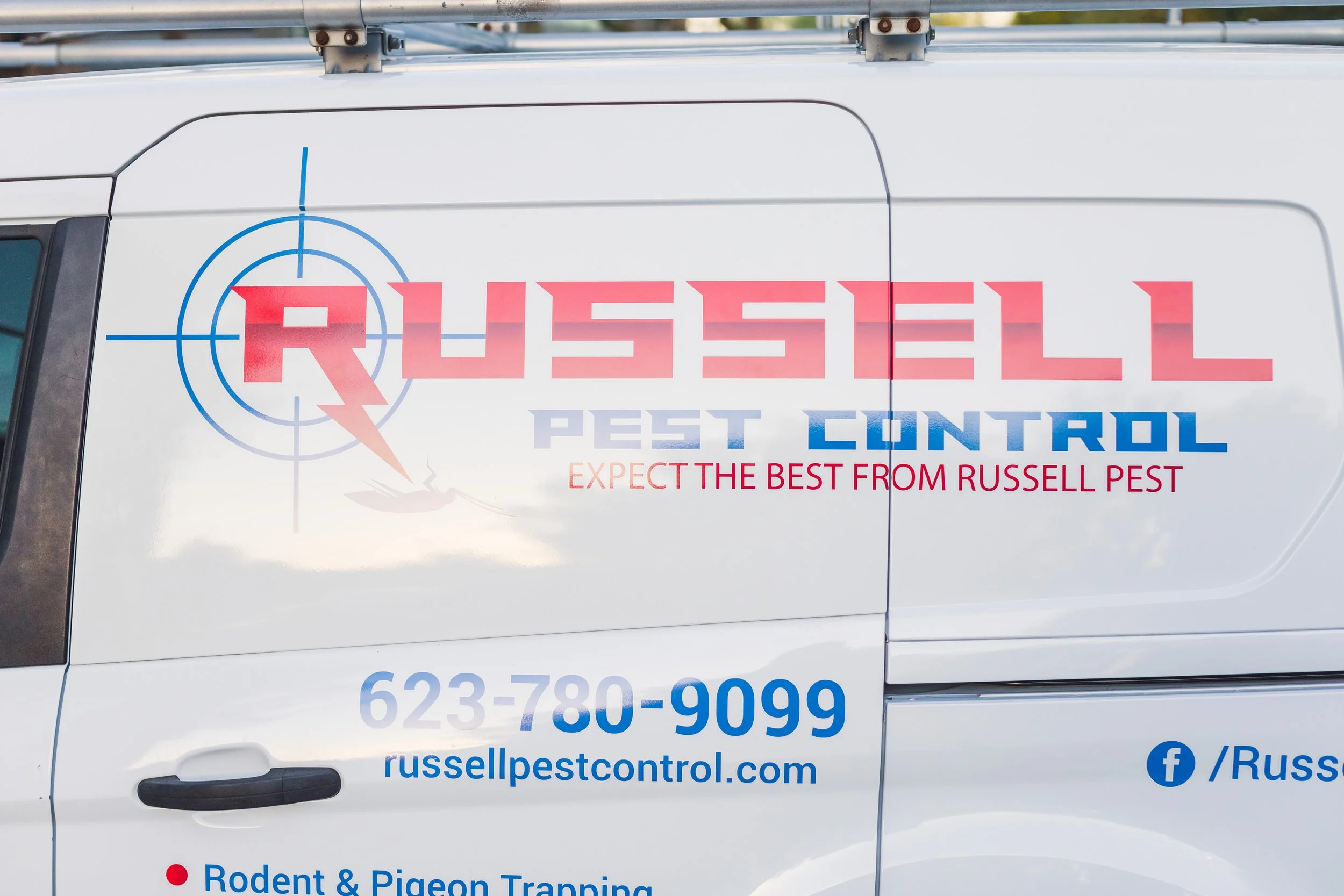 Russell Pest Control technician dealing with a cricket problem cycle