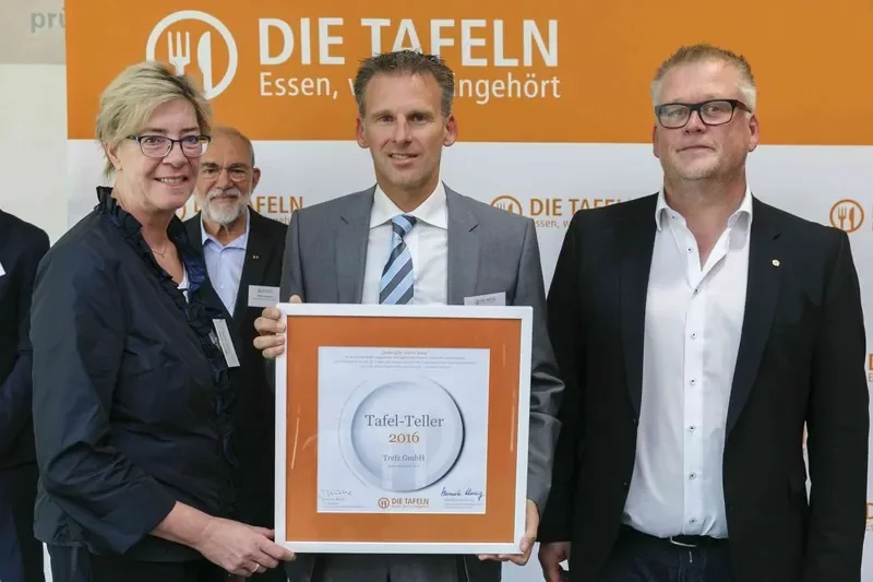 Auszeichnung Tafel-Teller 2016 für die Trefz GmbH