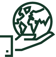 Across industries, Globally relevant icon
