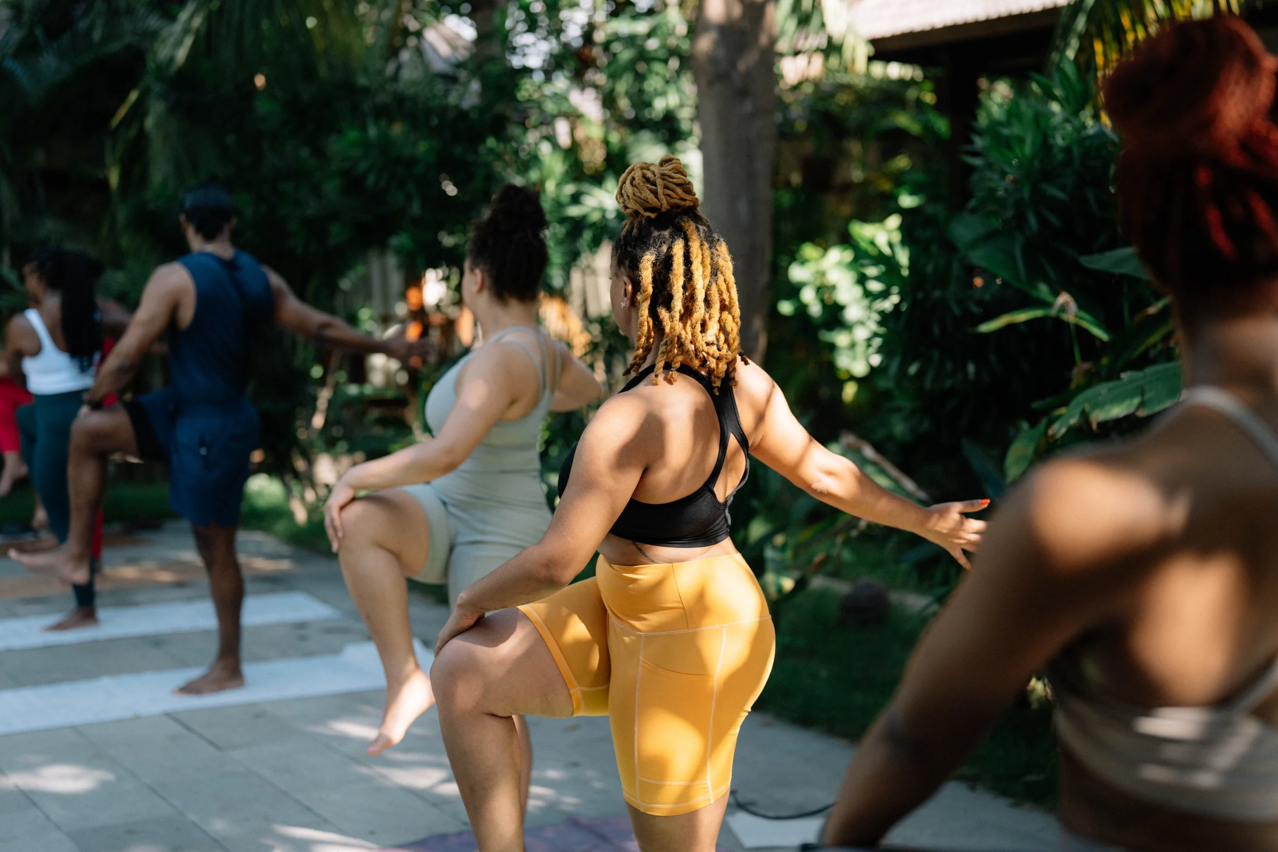 Yoga and breathwork practice at Nurasol retreat