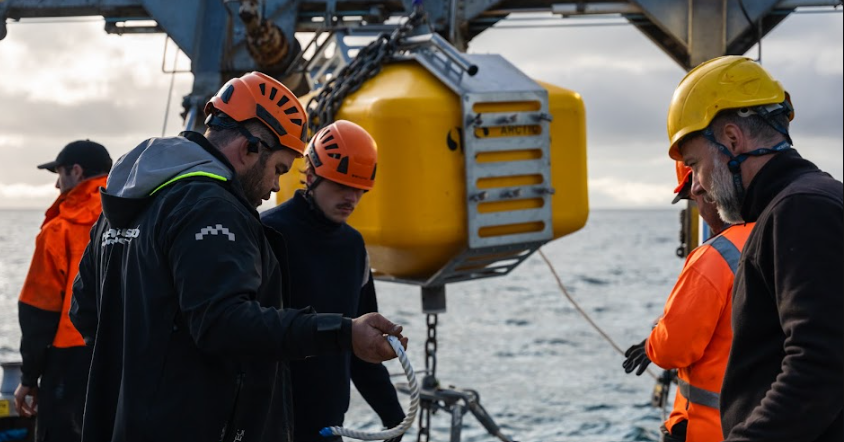 Aquaculture monitoring equipment installed at an operating site