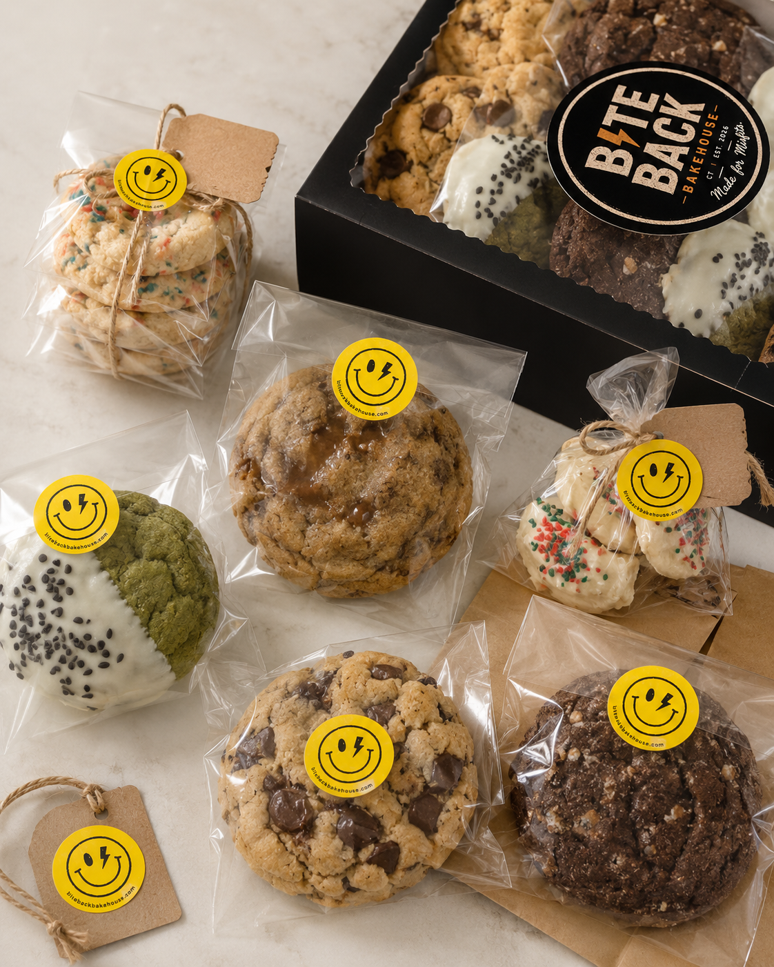 Individually wrapped Bite Back Bakehouse treats