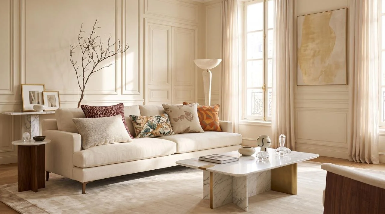 Perlato cushion in interior