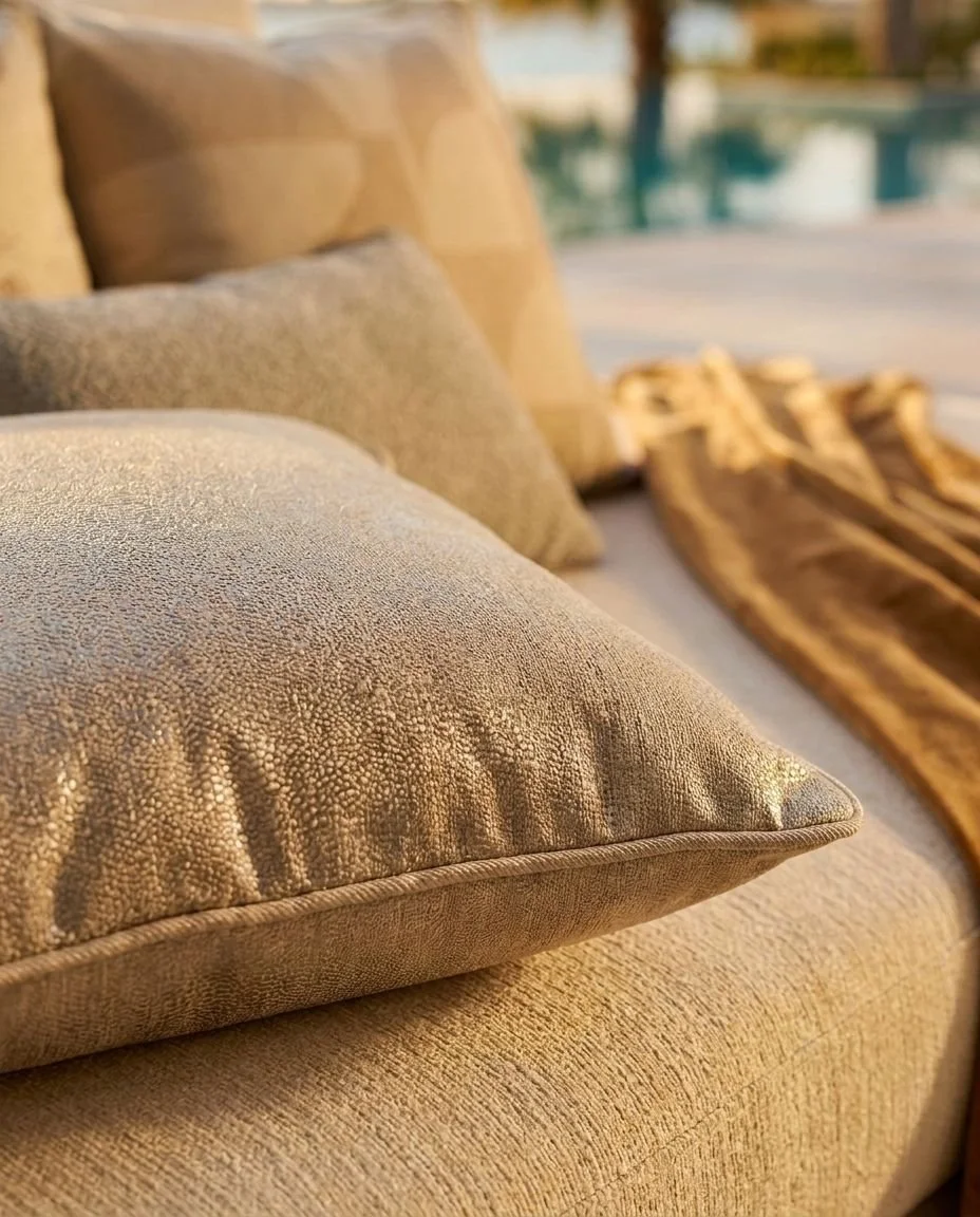 Perlato cushion styled